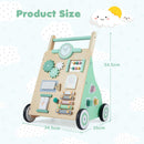 Wooden Activity Push Walker with Music and Shape Blocks — Green — image 5