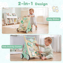 Wooden Activity Push Walker with Music and Shape Blocks — Green — image 8