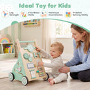 Wooden Activity Push Walker with Music and Shape Blocks — Green — image 11