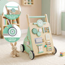 Wooden Activity Push Walker with Music and Shape Blocks — Green — image 12