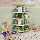 4-Tier Toddler Christmas Tree Bookcase for Kids Room – product image 9