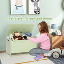 Kids Toy Box Storage Chest, Wooden Trunk Bench w/ Safety Hinge, Children Storage Box w/ Handles – product image 17