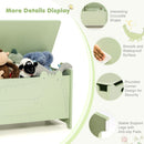 Kids Toy Box Storage Chest, Wooden Trunk Bench w/ Safety Hinge, Children Storage Box w/ Handles – product image 18