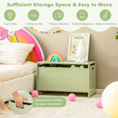 Kids Toy Box Storage Chest, Wooden Trunk Bench w/ Safety Hinge, Children Storage Box w/ Handles – product image 15