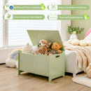 Kids Toy Box Storage Chest, Wooden Trunk Bench w/ Safety Hinge, Children Storage Box w/ Handles – product image 13