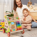 Wooden Activity Push Walker with Music, Puzzles and Storage — Natural — image 6