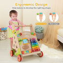 Wooden Activity Push Walker with Music, Puzzles and Storage — Natural — image 7