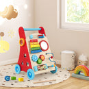 Wooden Activity Push Walker with Music, Puzzles and Storage — Red — image 6