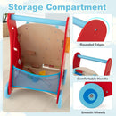Wooden Activity Push Walker with Music, Puzzles and Storage — Red — image 8