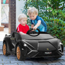 Electric Toy Car with Remote Control & LED Lights for Kids - Black - product detail 1