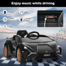 Electric Toy Car with Remote Control & LED Lights for Kids - Black - product detail 4