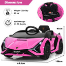 Electric Toy Car with Remote Control & LED Lights for Kids - Pink - product detail 5