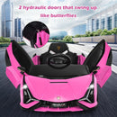 Electric Toy Car with Remote Control & LED Lights for Kids - Pink - product detail 7