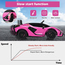 Electric Toy Car with Remote Control & LED Lights for Kids - Pink - product detail 9