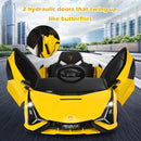 Electric Toy Car with Remote Control & LED Lights for Kids - Yellow - product detail 6