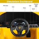 Electric Toy Car with Remote Control & LED Lights for Kids - Yellow - product detail 5