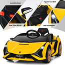 Electric Toy Car with Remote Control & LED Lights for Kids - Yellow - product detail 10