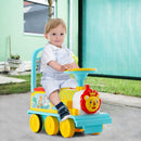 6V Electric Kids' Ride-On Train Toy with Track & 6 Wheels - Blue - product detail 1
