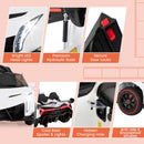 Licensed Lamborghini 4WD Kids' Ride-On Sports Car for Kids - White - product detail 8