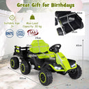 Ride-On Tractor with Detachable Trailer 24V Kids Electric Vehicle with Parent Remote - Green - product detail 5