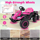 Ride-On Tractor with Detachable Trailer 24V Kids Electric Vehicle with Parent Remote - Pink - product detail 10