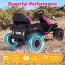 Ride-On Tractor with Detachable Trailer 24V Kids Electric Vehicle with Parent Remote - Pink - product detail 16