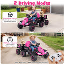 Ride-On Tractor with Detachable Trailer 24V Kids Electric Vehicle with Parent Remote - Pink - product detail 6
