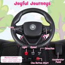 Ride-On Tractor with Detachable Trailer 24V Kids Electric Vehicle with Parent Remote - Pink - product detail 7