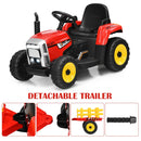 12V Kids' Ride-On Tractor with Trailer and Remote Control - Red - product detail 11