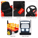 12V Kids' Ride-On Tractor with Trailer and Remote Control - Red - product detail 9