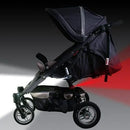 Valco Baby Glo Bugz safety lights fitted to a stroller; stroller not included