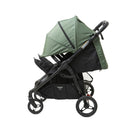 Trend Duo Elite - Basil double extended canopy side view