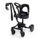 VeeBee Co-Rider Black toddler ride-on seat with stroller connector