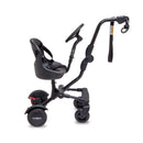 VeeBee Co-Rider Black side view with brake pedal