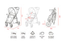 VeeBee Nav 4 Stroller - Manufacturer dimensions