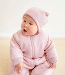 Babystudio Warmies pink cotton sleep garment with arms and legs, 3.0 TOG