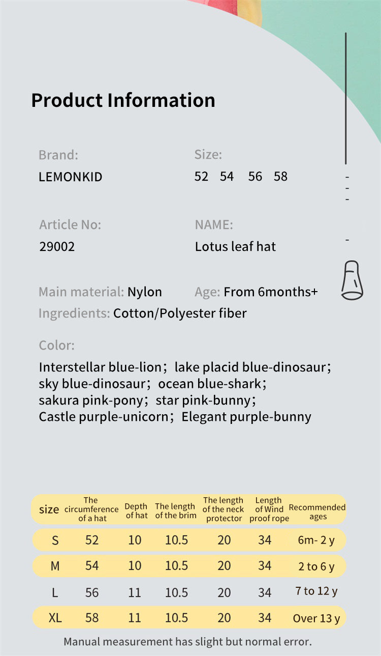 LemonKid Hat Full Printed – Various Animals