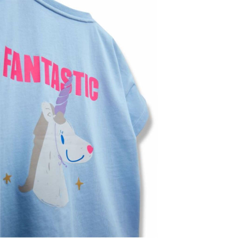 Pac-Man Cartoon Unicorn Printed T-Shirt