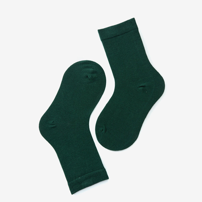 Adult Toddler Kids Solid Color Mid Tube Socks