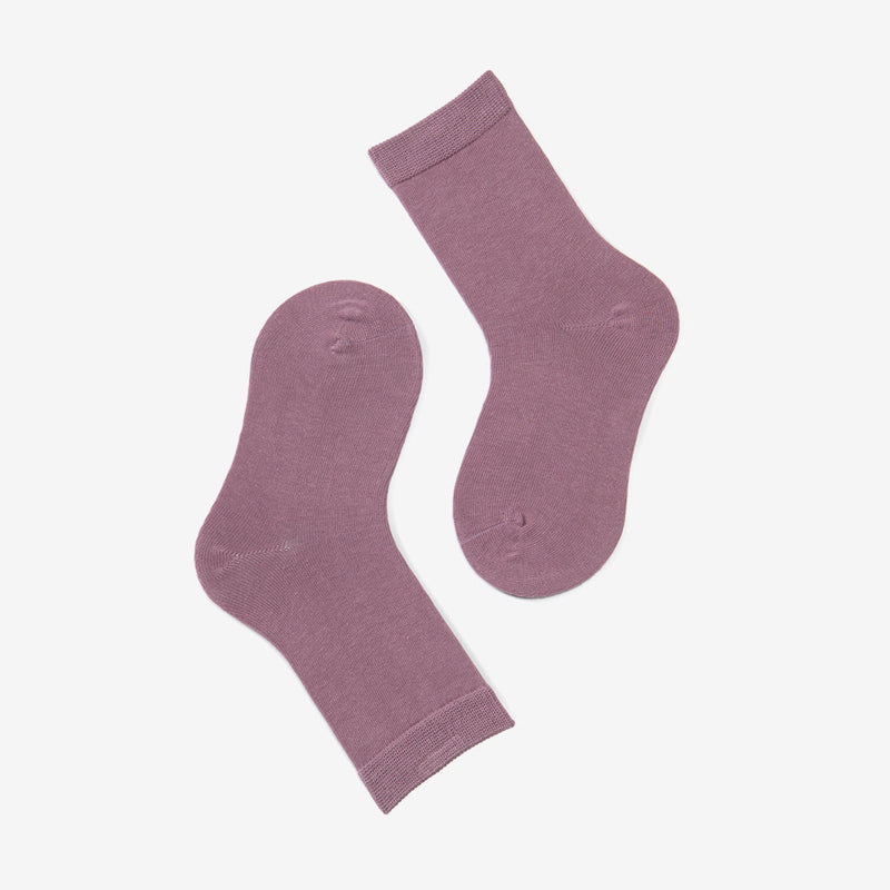 Adult Toddler Kids Solid Color Mid Tube Socks