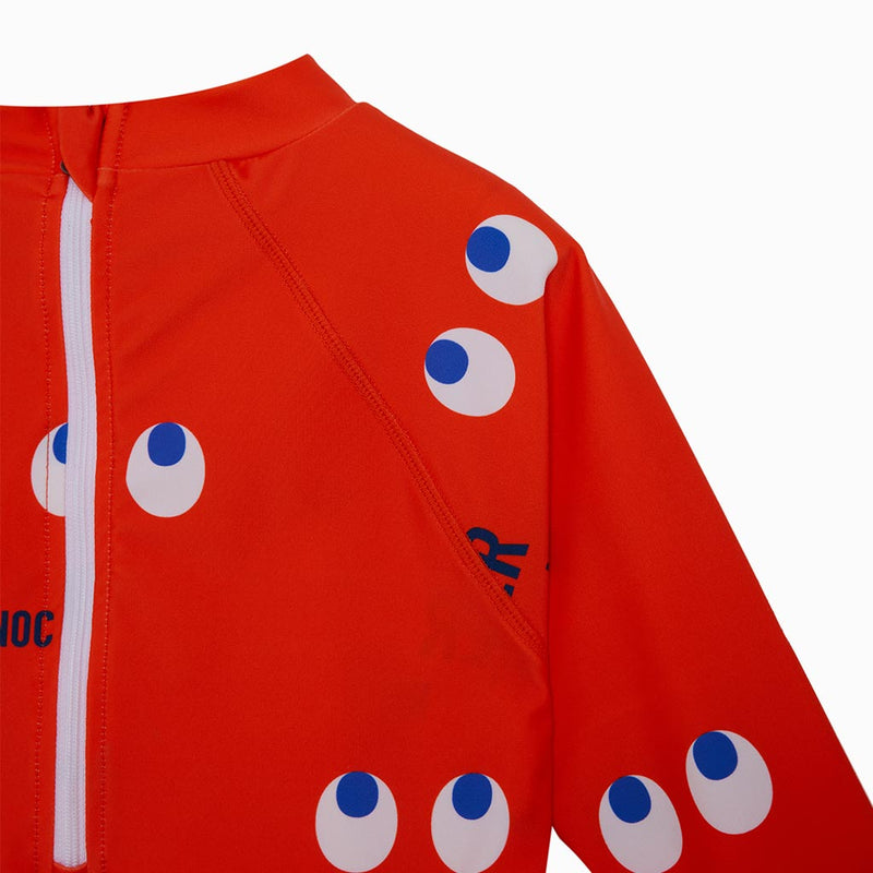 Pac-Man Letter Printed One-Piece Swimwear