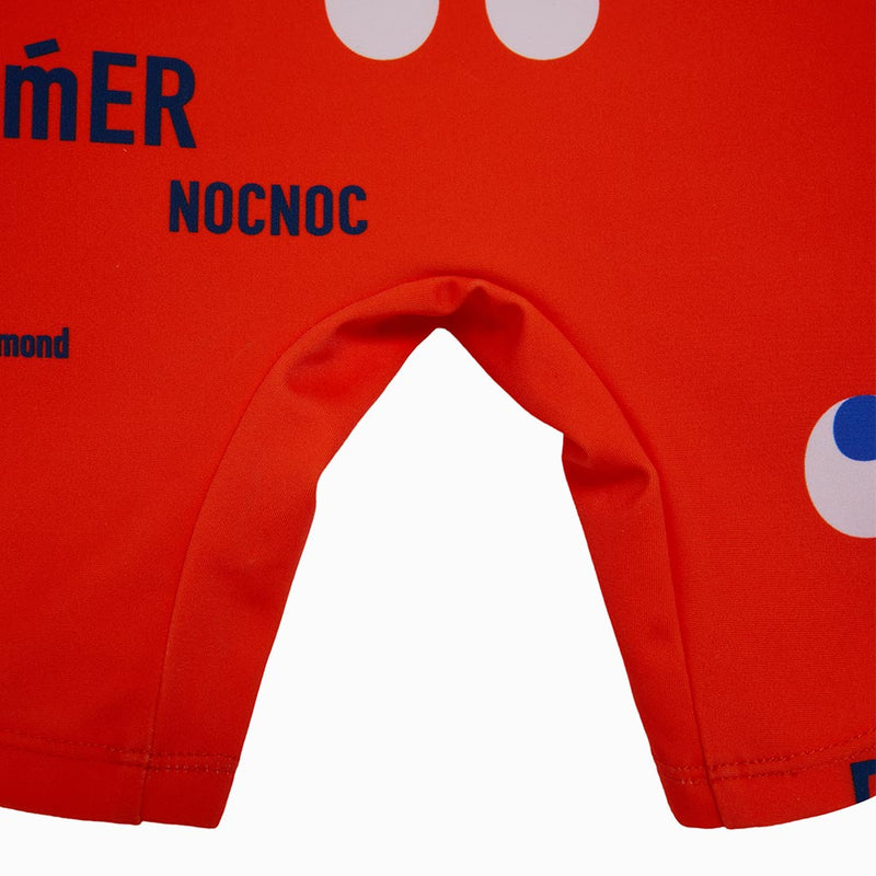 Pac-Man Letter Printed One-Piece Swimwear