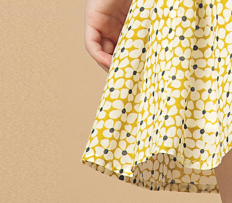Toddler Girl Daisy Printed Design Skirt