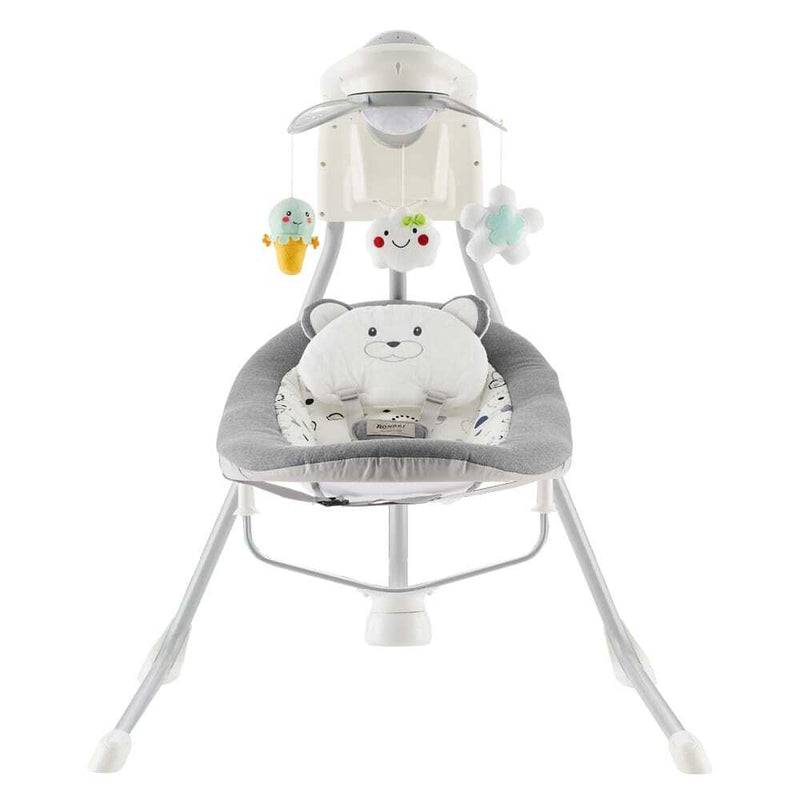 Multifunction Electric Baby Swing Infant Rocking Cradle with Lights, Music, Baby Mobile