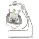Multifunction Electric Baby Swing Infant Rocking Cradle with Lights, Music, Baby Mobile