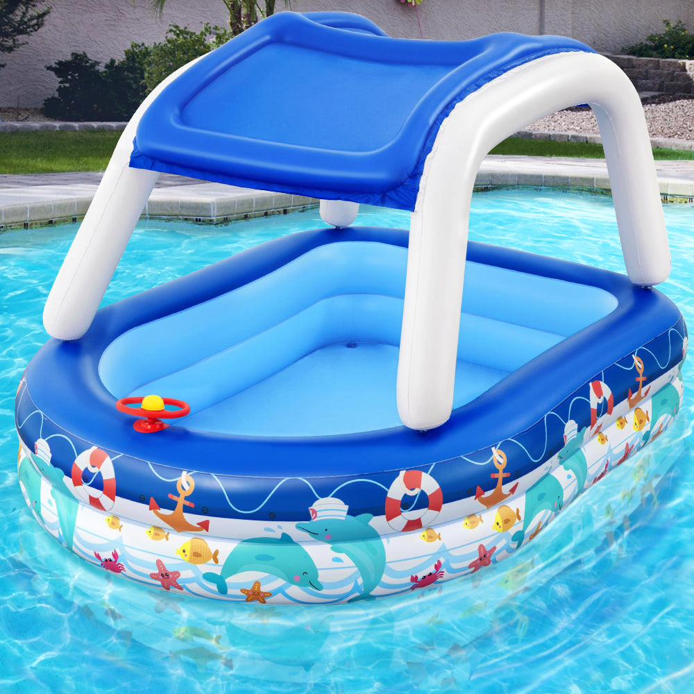Bestway Kids Play Pools Above Ground Inflatable Swimming Pool Canopy S