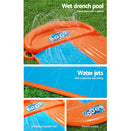 Bestway Inflatable Water Slip Slide Double Kids Splash Toy Outdoor Play 4.88M