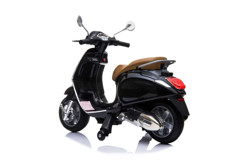 Little Riders Kids Ride On Scooter Vespa Electronic Motorbike Toy 12V