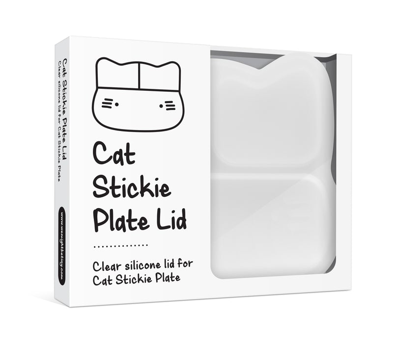 We Might Be Tiny Kids Cat Stickie Plate Lid