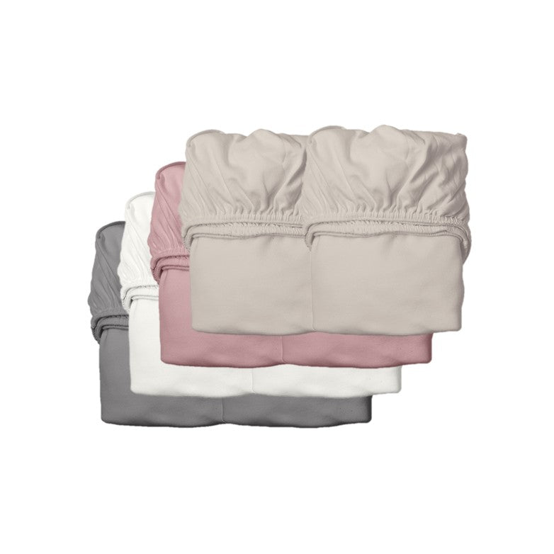 Leander Organic Cot Fitted Sheets 2 Pack